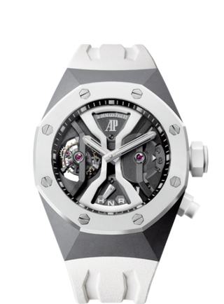 Audemars Piguet - 26580IO.OO.D010CA.01  Royal Oak Concept 26580 GMT Tourbillon Titanium / White Ceramics