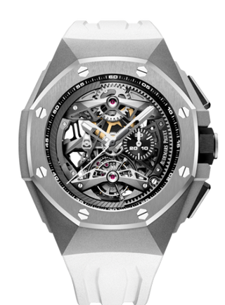 Audemars Piguet - 26587TI.OO.D010CA.01  Royal Oak Concept Tourbillon Chronograph Openworked Selfwinding Titanium / White