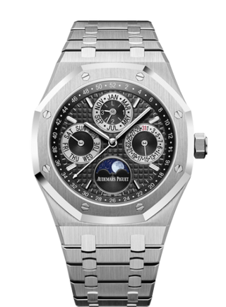 Audemars Piguet - 26597PT.OO.1220PT.01  Royal Oak Perpetual Calendar 41 Platinum / Black