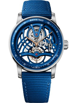 Audemars Piguet - 26600NB.OO.D346KB.01  CODE 11.59 Tourbillon Openworked White Gold / Blue Ceramic / Blue