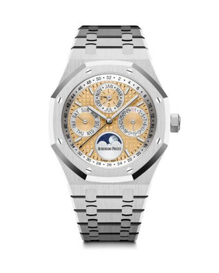 Audemars Piguet - 26611PT.OO.1220PT.01  Royal Oak Perpetual Calendar 41 Platinum / Salmon