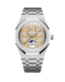 Audemars Piguet - 26611PT.OO.1220PT.01  Royal Oak Perpetual Calendar 41 Platinum / Salmon