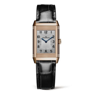 Jaeger-LeCoultre - 2662430  Reverso Classic Small Duetto Pink Gold / Silver / Alligator