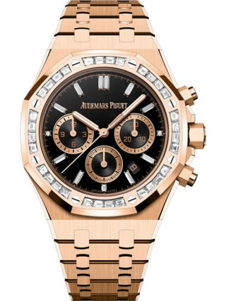 Audemars Piguet - 26715OR.ZZ.1356OR.02  Royal Oak Chronograph 38 Red Gold - Diamond / Onyx