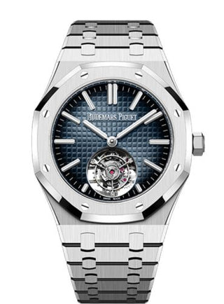 Audemars Piguet - 26730ST.OO.1320ST.02  Royal Oak Self-Winding Flying Tourbillon Stainless Steel / Blue