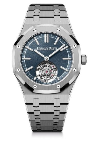 Audemars Piguet - 26730TI.OO.1320TI.01  Royal Oak Self-Winding Flying Tourbillon Titanium / Blue / 50th Anniversary