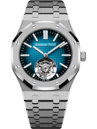 Audemars Piguet - 26730TI.OO.1320TI.04  Royal Oak Self-Winding Flying Tourbillon Titanium / Blue