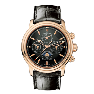 Blancpain - 2685F-3630-53B2685F-3630-53B  Léman Chronographe Flyback Quantième Perpétuel Red Gold / Black / Alligator