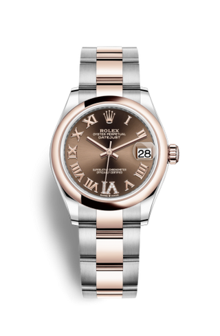 Rolex - 278241-0003  Datejust 31 Stainless Steel/ Rose Gold / Domed / Chocolate - Roman / Oyster