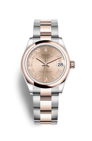 Rolex - 278241-0005  Datejust 31 Stainless Steel / Rose Gold / Domed / Rose - Roman / Oyster