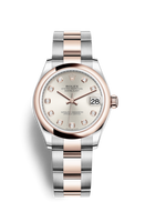 Rolex Datejust 31 Stainless Steel/ Rose Gold / Domed / Grey - Roman / Jubilee (278241-0015)