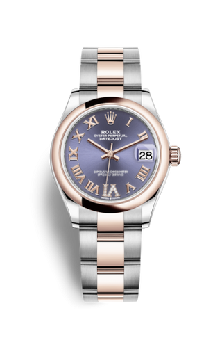 Rolex - 278241-0019  Datejust 31 Stainless Steel/ Rose Gold / Domed / Aubergine - Roman / Oyster