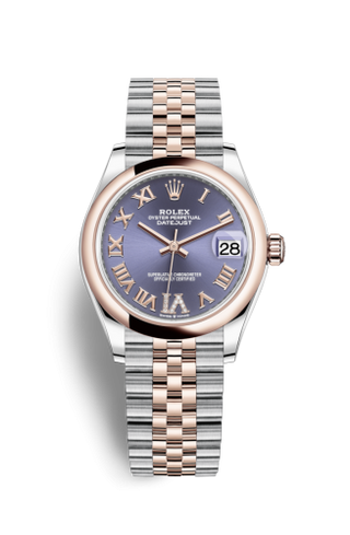 Rolex - 278241-0020  Datejust 31 Stainless Steel/ Rose Gold / Domed / Aubergine - Roman / Jubilee