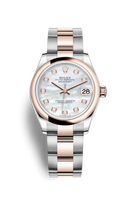 Rolex Datejust 31 Stainless Steel/ Rose Gold / Domed / White - Roman / Oyster (278241-0025)