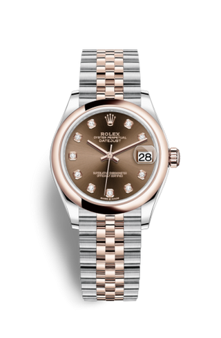 Rolex - 278241-0028  Datejust 31 Stainless Steel/ Rose Gold / Domed / Chocolate - Diamond / Jubilee