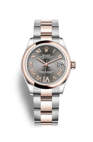 Rolex - 278241-0029  Datejust 31 Stainless Steel/ Rose Gold / Domed / Grey - Roman / Oyster