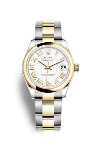 Rolex - 278243-0001  Datejust 31 Stainless Steel / Yellow Gold / Domed / White - Roman / Oyster