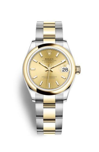 Rolex - 278243-0013  Datejust 31 Stainless Steel / Yellow Gold / Domed / Champagne / Oyster