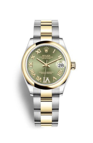 Rolex - 278243-0015  Datejust 31 Stainless Steel / Yellow Gold / Domed / Olive - Roman / Oyster