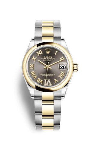 Rolex - 278243-0017  Datejust 31 Stainless Steel / Yellow Gold / Domed / Grey - Roman / Oyster