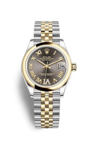 Rolex - 278243-0018  Datejust 31 Stainless Steel/ Yellow Gold / Domed / Grey - Roman / Jubilee