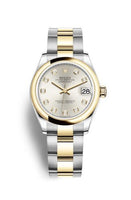 Rolex Datejust 31 Stainless Steel / Yellow Gold / Fluted / Black MOP / Jubilee (278243-0019)