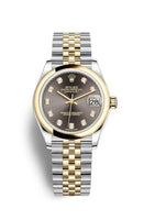 Rolex Datejust 31 Stainless Steel/ Yellow Gold / Domed / Silver - Diamond / Jubilee (278243-0022)