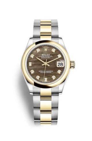 Rolex - 278243-0023  Datejust 31 Stainless Steel / Yellow Gold / Domed / Black MOP / Oyster