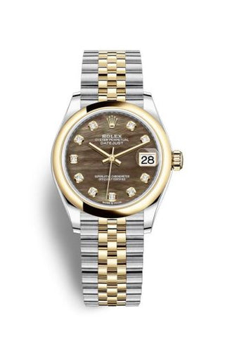 Rolex - 278243-0024  Datejust 31 Stainless Steel/ Yellow Gold / Domed / Black MOP / Jubilee