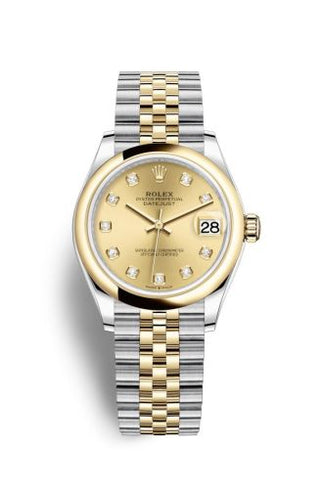 Rolex - 278243-0026  Datejust 31 Stainless Steel/ Yellow Gold / Domed / Champagne - Diamond / Jubilee