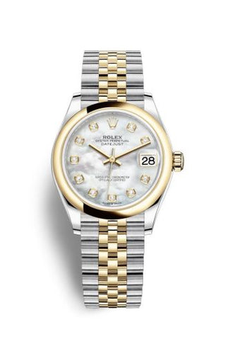 Rolex - 278243-0028  Datejust 31 Stainless Steel / Yellow Gold / Domed / MOP / Jubilee