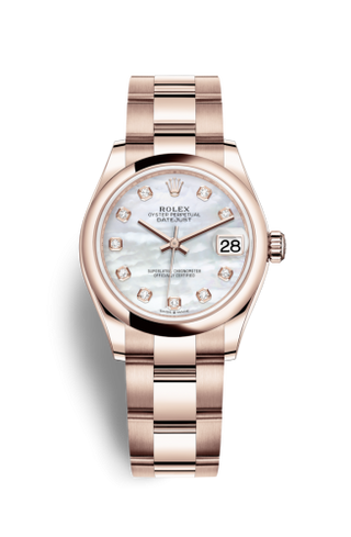 Rolex - 278245-0013  Datejust 31 Rose Gold / Domed / MOP / Oyster