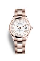 Rolex Datejust 31 Rose Gold / Domed / Butterfly / Oyster (278245-0017)