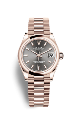 Rolex - 278245-0026  Datejust 31 Rose Gold / Domed / Grey / President