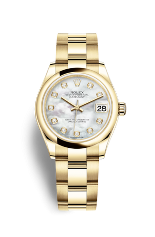 Rolex - 278248-0015  Datejust 31 Yellow Gold / Domed / MOP / Oyster