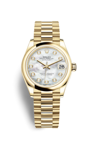 Rolex - 278248-0016  Datejust 31 Yellow Gold / Domed / MOP / President