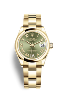 Rolex Datejust 31 Yellow Gold / Diamond / Black MOP / Oyster (278248-0029)