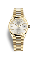 Rolex Datejust 31 Yellow Gold / Domed / MOP / President (278248-0034)