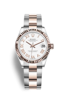 Rolex Datejust 31 Stainless Steel/ Rose Gold / Domed / Silver - Diamond / Jubilee (278271-0001)