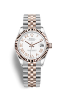 Rolex Datejust 31 Stainless Steel/ Rose Gold / Domed / Grey - Roman / Oyster (278271-0002)