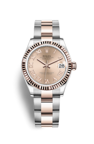 Rolex - 278271-0005  Datejust 31 Stainless Steel/ Rose Gold / Fluted / Rose - Roman / Oyster