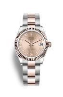 Rolex Datejust 31 Stainless Steel/ Rose Gold / Domed / Chocolate - Roman / Jubilee (278271-0005)