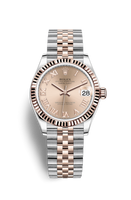 Rolex Datejust 31 Stainless Steel/ Rose Gold / Domed / Silver - Diamond / Oyster (278271-0006)