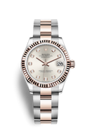 Rolex Datejust 31 Stainless Steel/ Rose Gold / Fluted / Silver - Diamond / Jubilee (278271-0015)