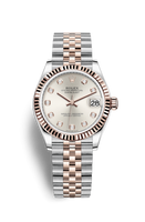 Rolex Datejust 31 Stainless Steel/ Rose Gold / Fluted / Grey / Oyster (278271-0016)