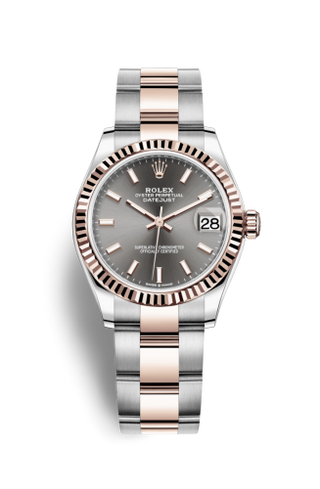 Rolex - 278271-0017  Datejust 31 Stainless Steel/ Rose Gold / Fluted / Grey / Oyster