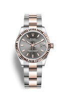 Rolex Datejust 31 Stainless Steel/ Rose Gold / Fluted / Grey / Jubilee (278271-0017)