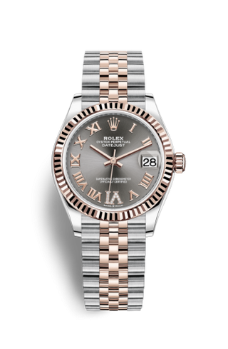 Rolex - 278271-0030  Datejust 31 Stainless Steel/ Rose Gold / Fluted / Grey - Roman / Jubilee