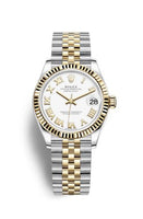 Rolex Datejust 31 Stainless Steel / Yellow Gold / Fluted / Olive - Diamond / Jubilee (278273-0002)