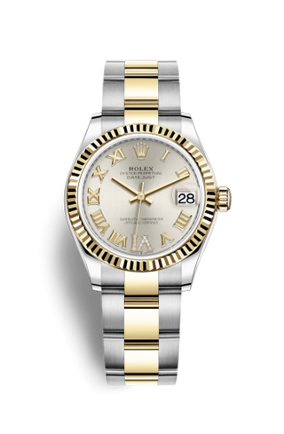 Rolex - 278273-0003  Datejust 31 Stainless Steel / Yellow Gold / Fluted / Silver - Roman / Oyster